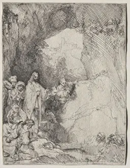 The Raising of Lazarus: Small Plate, 1642. Creator: Rembrandt van Rijn (Dutch, 1606-1669) The Raising of Lazarus: Small Plate, 1642. Creator: Rembrandt van Rijn (Dutch, 1606-1669)