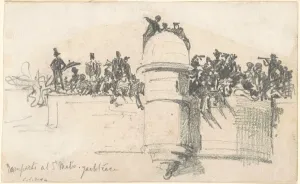 Ramparts at St. Malo?Yacht Race, 1875. Creator: John Singer Sargent Ramparts at St. Malo?Yacht Race, 1875. Creator: John Singer Sargent
