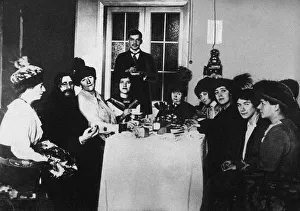 Rasputin (second from left) at the meal among His Admirers, c. 1910 Rasputin (second from left) at the meal among His Admirers, c. 1910
