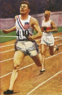 Related Images Gallery: Ray Barbuti and Hermann Engelhard, 4 x 400m relay, 1928. Creator: Unknown