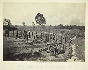 Rebel Works in Front of Atlanta, GA, No. 2, 1864. Creator: George N. Barnard Rebel Works in Front of Atlanta, GA, No. 2, 1864. Creator: George N. Barnard