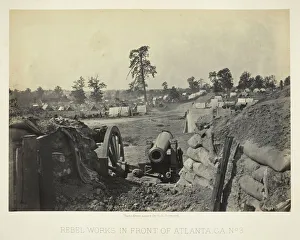 Rebel Works in Front of Atlanta, GA, No. 3, 1864. Creator: George N. Barnard Rebel Works in Front of Atlanta, GA, No. 3, 1864. Creator: George N. Barnard
