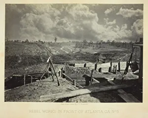 Rebel Works in Front of Atlanta, GA, No. 5, 1864. Creator: George N. Barnard Rebel Works in Front of Atlanta, GA, No. 5, 1864. Creator: George N. Barnard