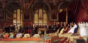 Reception of the Ambassadors of Siam by Napoleon III at the Palace of Fontainebleau on June 27, 1861 Artist: Gerome Reception of the Ambassadors of Siam by Napoleon III at the Palace of Fontainebleau on June 27, 1861 Artist: Gerome