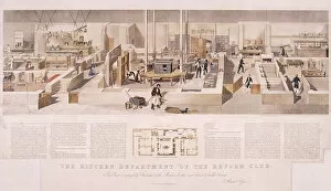 Cook Collection: Reform Clubs kitchens, Westminster, London, 1842. Artist: John Tarring