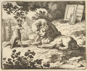 Renard Lies that he Gave the Ram Various Precious Objects that Were Meant for the Lion Renard Lies that he Gave the Ram Various Precious Objects that Were Meant for the Lion