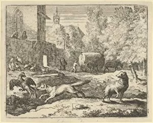 Renard Wants to Find a Rooster, 1650-75. Creator: Allart van Everdingen