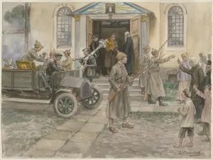 Requisition of the church treasures in Petrograd 5th May 1922 (from the series of Requisition of the church treasures in Petrograd 5th May 1922 (from the series of