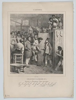 Artists Studio Gallery: Responsibilities of an Atelier: Number 1: The Arrival and Reception of a Newcomer, 1832