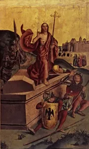 Resurrection of Jesus Christ, work by Pedro Berruguete Resurrection of Jesus Christ, work by Pedro Berruguete