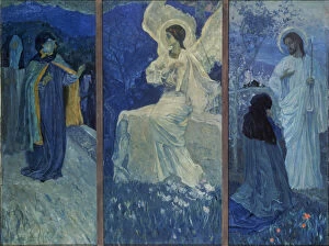 Salvation Collection: The Resurrection (Triptych). Artist: Nesterov, Mikhail Vasilyevich (1862-1942)