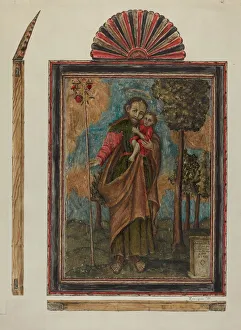 Retablo, 1938 Print by Eldora P. Lorenzini