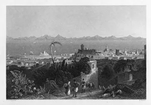 Rhodes, from the Heights near Sir Sidney Smiths Villa, 1841. Artist: W Wallis Rhodes, from the Heights near Sir Sidney Smiths Villa, 1841. Artist: W Wallis