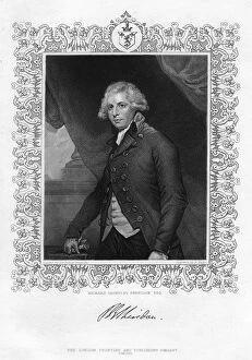 Richard Brinsley Sheridan (1751-1816), Irish playwright and Whig statesman, 19th century.Artist: R Hicks