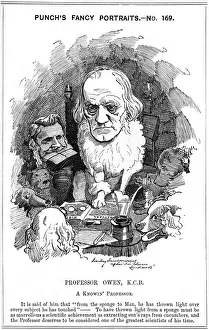 Richard Owen, English zoologist, 1884. Artist: Edward Linley Sambourne Richard Owen, English zoologist, 1884. Artist: Edward Linley Sambourne