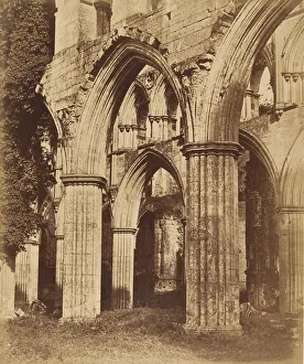 Rievaulx Abbey. Looking Across the Choir, 1850s. Creator: Joseph Cundall Rievaulx Abbey. Looking Across the Choir, 1850s. Creator: Joseph Cundall