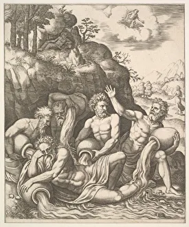River gods consoling Peneus for the Loss of his Daughter, Daphne from The Story of Apo River gods consoling Peneus for the Loss of his Daughter, Daphne from The Story of Apo