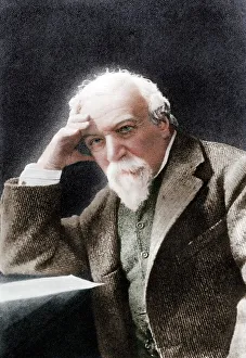 Robert Browning, English poet and playwright, late 19th century. Artist: W H Grove Robert Browning, English poet and playwright, late 19th century. Artist: W H Grove