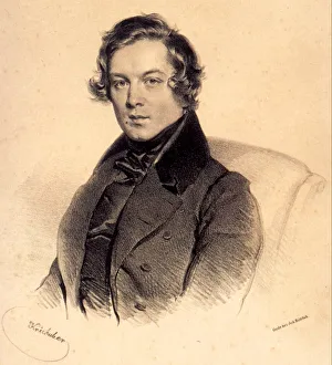 Robert Schumann (1810-1856), 1839. Artist: Kriehuber, Josef (1800-1876) Robert Schumann (1810-1856), 1839. Artist: Kriehuber, Josef (1800-1876)