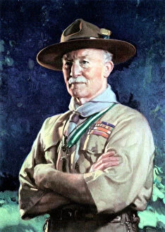Face Collection: Robert Stephenson Smyth Baden-Powell, lst Viscount Baden-Powell, English soldier