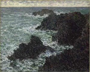 Belle Ile Gallery: The Rocks at Belle-Ile, The Wild Coast, 1886. Creator: Monet, Claude (1840-1926)
