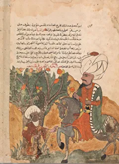 The Rogues Father Emerges from the Tree, Folio from a Kalila wa Dimna, 18th century The Rogues Father Emerges from the Tree, Folio from a Kalila wa Dimna, 18th century
