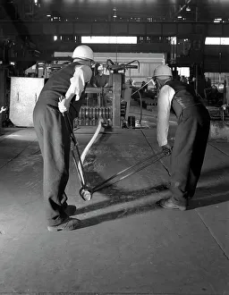 Rolling steel bars, Park Gate Iron & Steel Co, Rotherham, South Yorkshire, 1964 Rolling steel bars, Park Gate Iron & Steel Co, Rotherham, South Yorkshire, 1964
