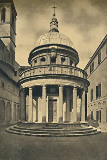 Roma - Temple by Bramante in the Cloisters of S. Pietro in Montorio on the Janiculum Hill Roma - Temple by Bramante in the Cloisters of S. Pietro in Montorio on the Janiculum Hill