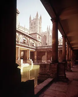 Ancient Roman Baths Prints: Roman Baths, Bath, Somerset, c1955. Creator: Arthur Charles Kirby Ware
