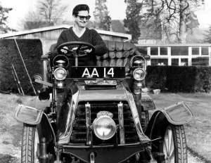 Roy Orbison in Panhard Levassor at Beaulieu 1965. Creator: Unknown Roy Orbison in Panhard Levassor at Beaulieu 1965. Creator: Unknown