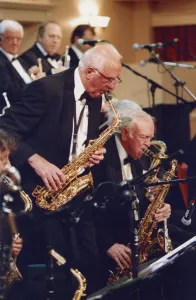 Roy Wiillox and Duncan Lamont, Stan Reynolds Big Band, New Milton, 2008 Roy Wiillox and Duncan Lamont, Stan Reynolds Big Band, New Milton, 2008