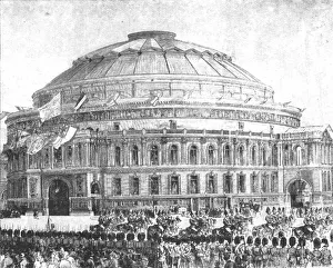 The Royal Albert Hall, 1871: Opened by Queen Victoria, March 29, (1901). Creator: Unknown The Royal Albert Hall, 1871: Opened by Queen Victoria, March 29, (1901). Creator: Unknown