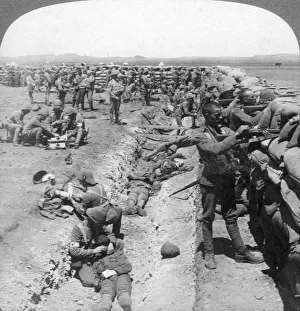 Royal Munster Fusiliers fighting at Honey Nest Kloof, South Africa, 1900 Royal Munster Fusiliers fighting at Honey Nest Kloof, South Africa, 1900