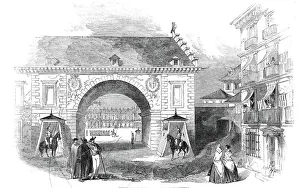 The Royal Palace at Madrid - the Armeria, 1845. Creator: Unknown The Royal Palace at Madrid - the Armeria, 1845. Creator: Unknown