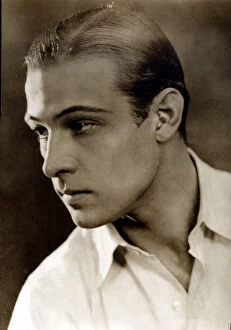 Pietro Collection: Rudolph Valentino (1895-1926), film actor, born in Italy