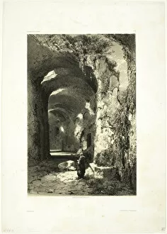 Artistic Style Gallery: Ruin of an Amphitheatre at Pouzzoles (Kingdom of Naples), plate 9 from Oeuvres de A