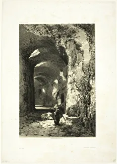 Ruin of an Amphitheatre at Pouzzoles, Print 1851