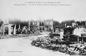Images Dated 10th January 2007: The ruins of Revigny, France, Battle of the Marne, World War I, 1914