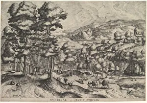 Breugel Prints: Rustic Market (Nundinae Rusticorum) Print, 1555-56