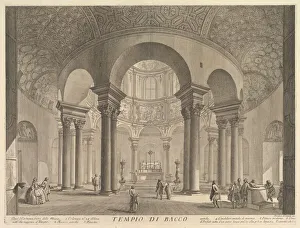 Veduta Interna del Sepolcro di S. Constanza Print, 1756