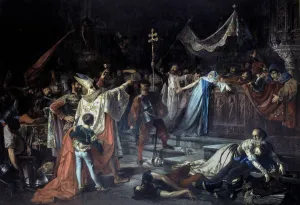 The sack of Rome, oil by Francisco Javier Amerigo 1887 The sack of Rome, oil by Francisco Javier Amerigo 1887