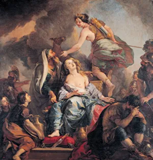 The Sacrifice of Iphigenia, 1680. Artist: La Fosse, Charles, de (1636-1716) The Sacrifice of Iphigenia, 1680. Artist: La Fosse, Charles, de (1636-1716)