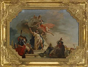 The Sacrifice of Iphigenia, 18th century. Artist: Fontebasso, Francesco (1709-1769) The Sacrifice of Iphigenia, 18th century. Artist: Fontebasso, Francesco (1709-1769)
