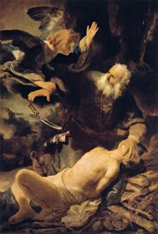 Images Dated 17th August 2005: The Sacrifice of Isaac, 1635. Artist: Rembrandt Harmensz van Rijn