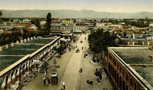 British India Architecture Prints: Sadder Bazaar, Rawalpindi, c1918-c1939. Creator: Unknown
