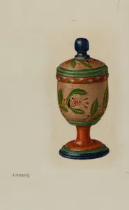 Saffron Box, c. 1941. Creator: Charles Henning Saffron Box, c. 1941. Creator: Charles Henning