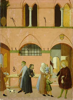 Saint Anthony Distributing His Wealth Print, c. 1430/1435