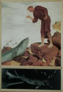 Cave Painting Prints: Arnold Bocklin's Saint Anthony Preaching to the Fish Print