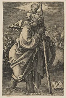 Saint Christopher Facing Left Print, Unknown Artist, n.d