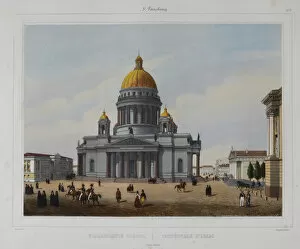 The Saint Isaacs Cathedral in Saint Petersburg, 1840s